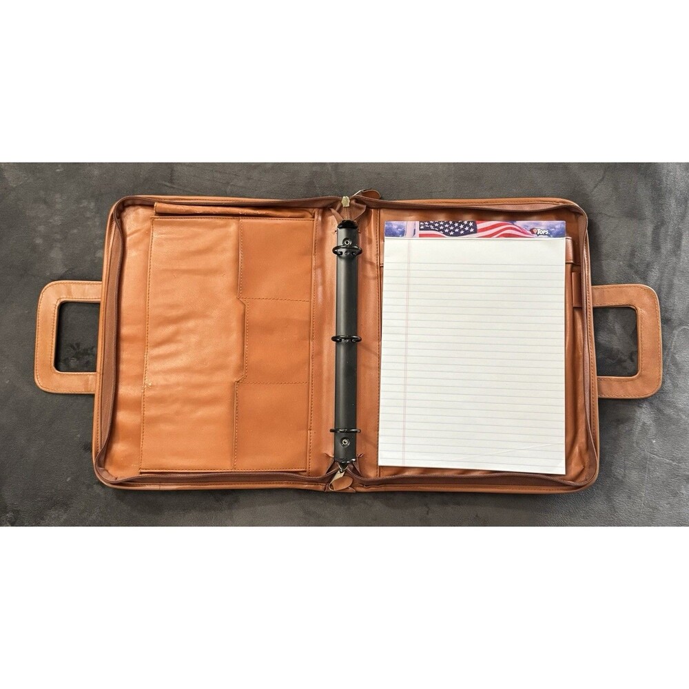 Rare Dooney & Bourke-All Weather Leather-Briefcase/Portfolio-Retract Handles - Picture 6 of 12